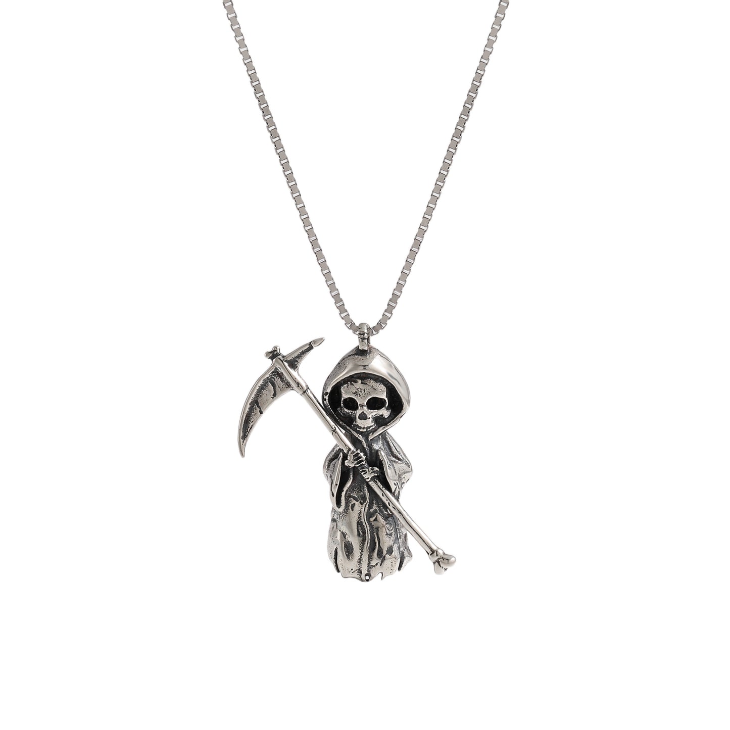 Vintage A Skeleton Holding A Sickle