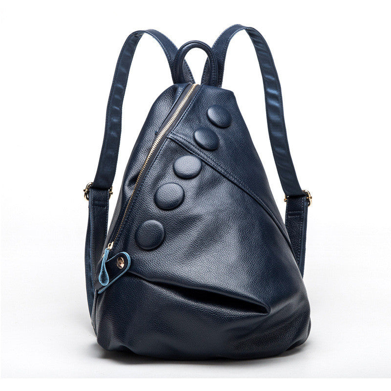 
                      
                        Litchi Textured Leather Backpack
                      
                    