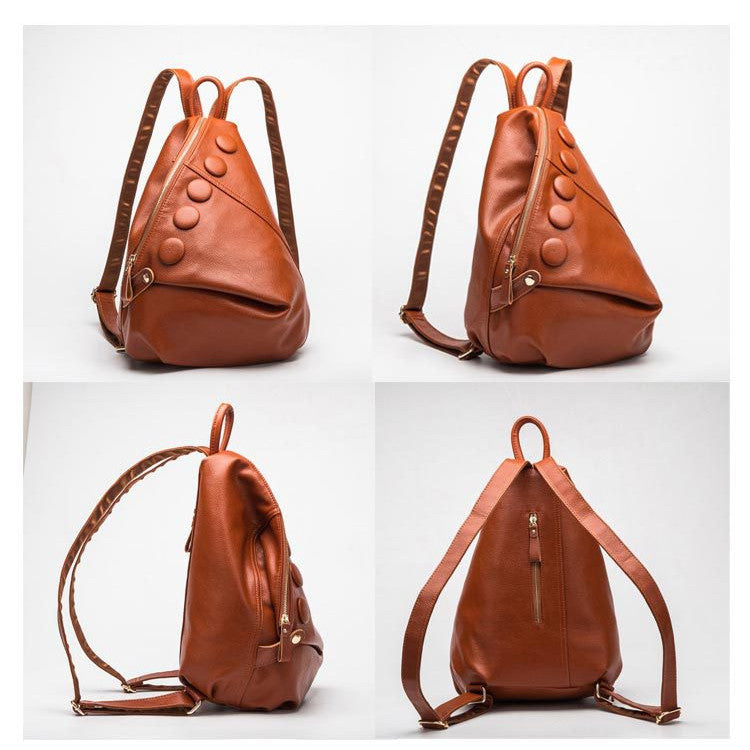 
                      
                        Litchi Textured Leather Backpack
                      
                    