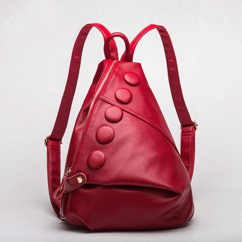 
                      
                        Litchi Textured Leather Backpack
                      
                    