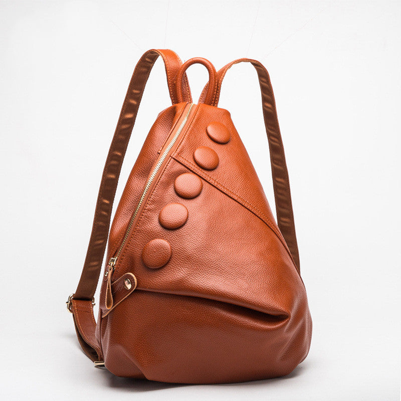 
                      
                        Litchi Textured Leather Backpack
                      
                    