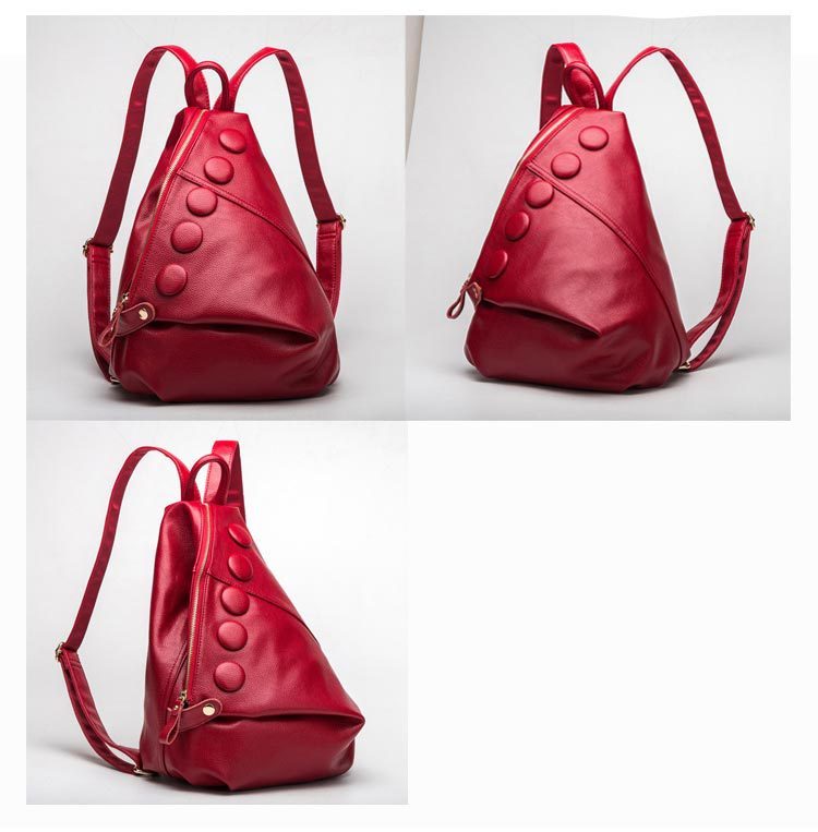 
                      
                        Litchi Textured Leather Backpack
                      
                    