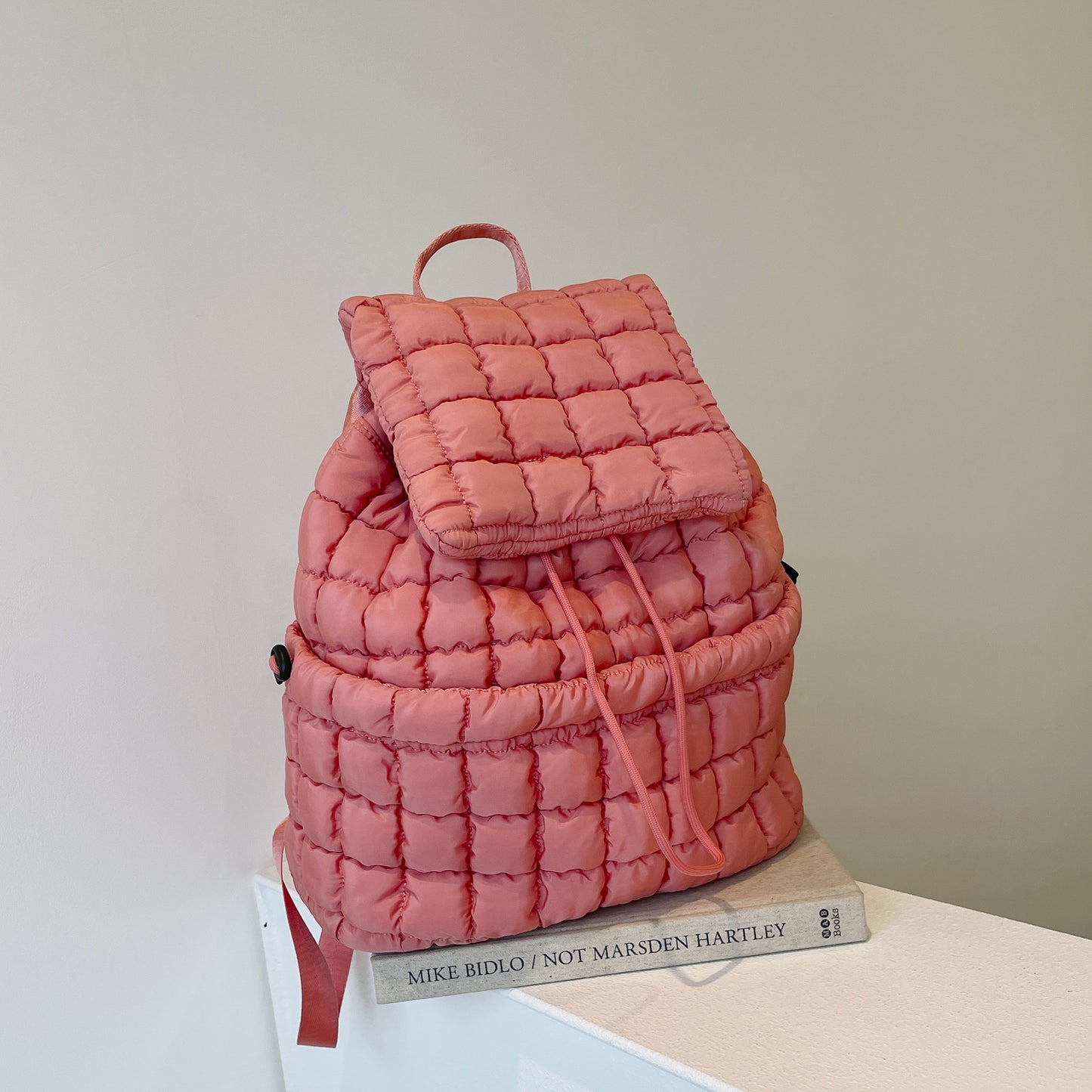 Candy Color Quilted Women Backpack