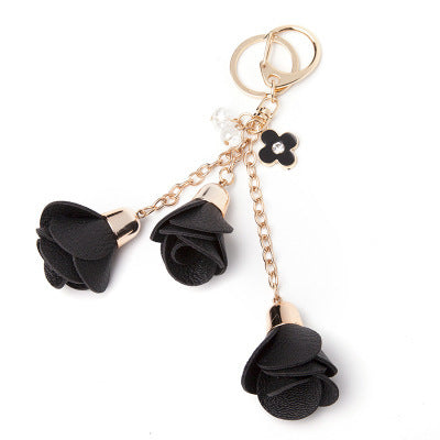 
                      
                        Creative Camellia Leather Tassel Key Chain
                      
                    