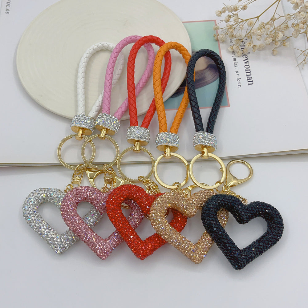 
                      
                        Leather Rope Hollow Heart Bags Pendant
                      
                    