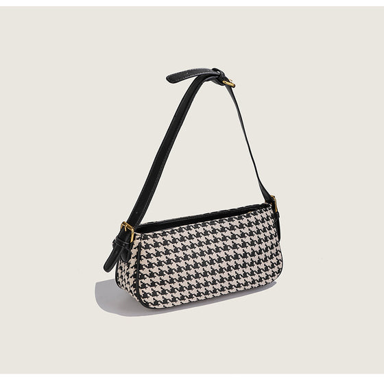 Retro Houndstooth Fashion Messenger Shoulder Bag