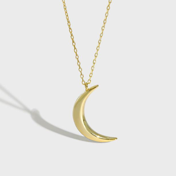 
                      
                        New Crescent Moon 925 Sterling Silver Necklace
                      
                    