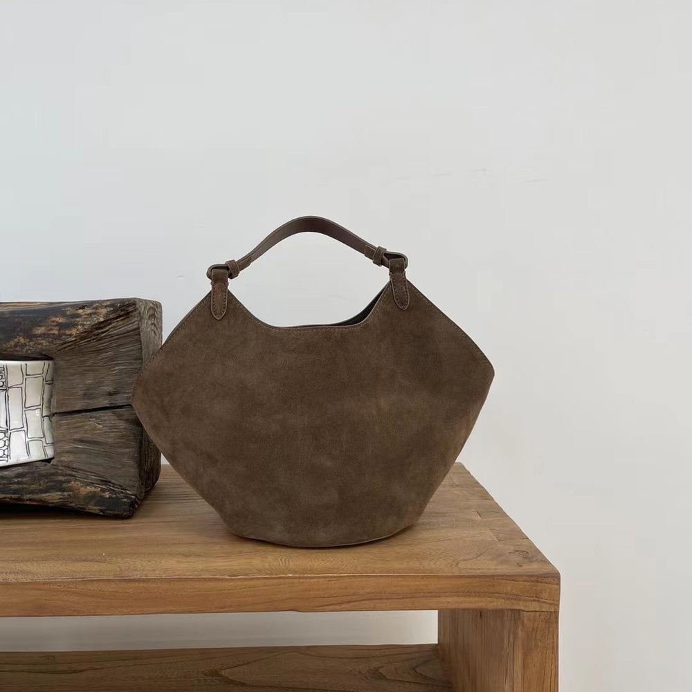 
                      
                        Suede Bucket Bag, Large Capacity Leather Purse
                      
                    