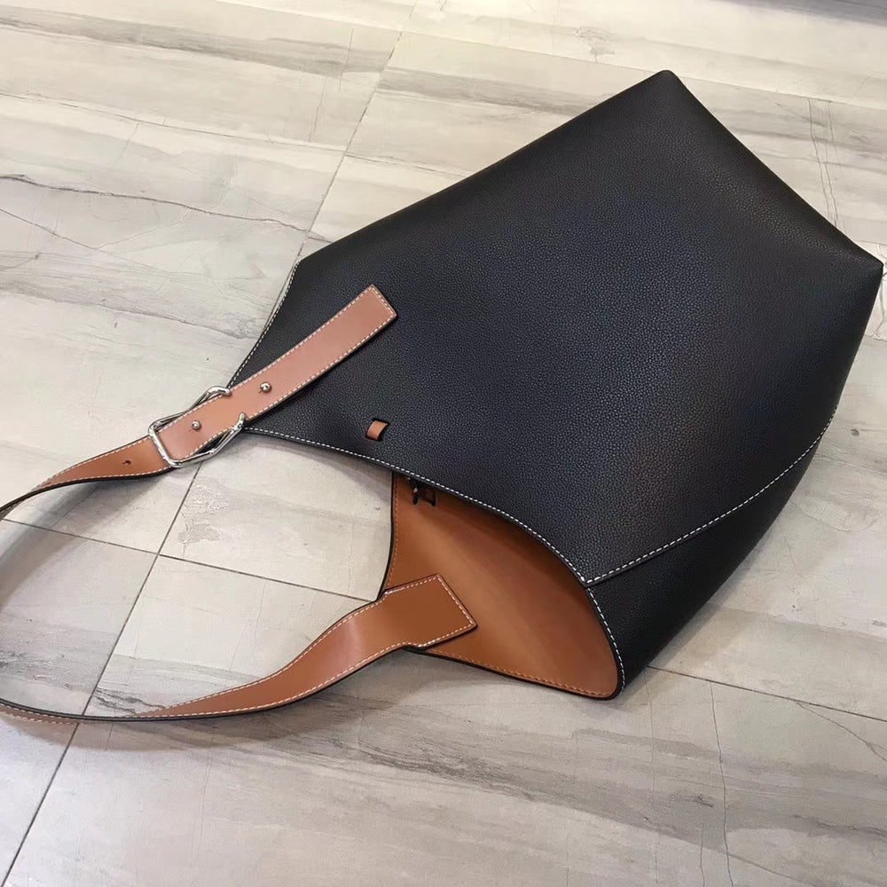 
                      
                        Bucket bag all - match soft leather female bag
                      
                    