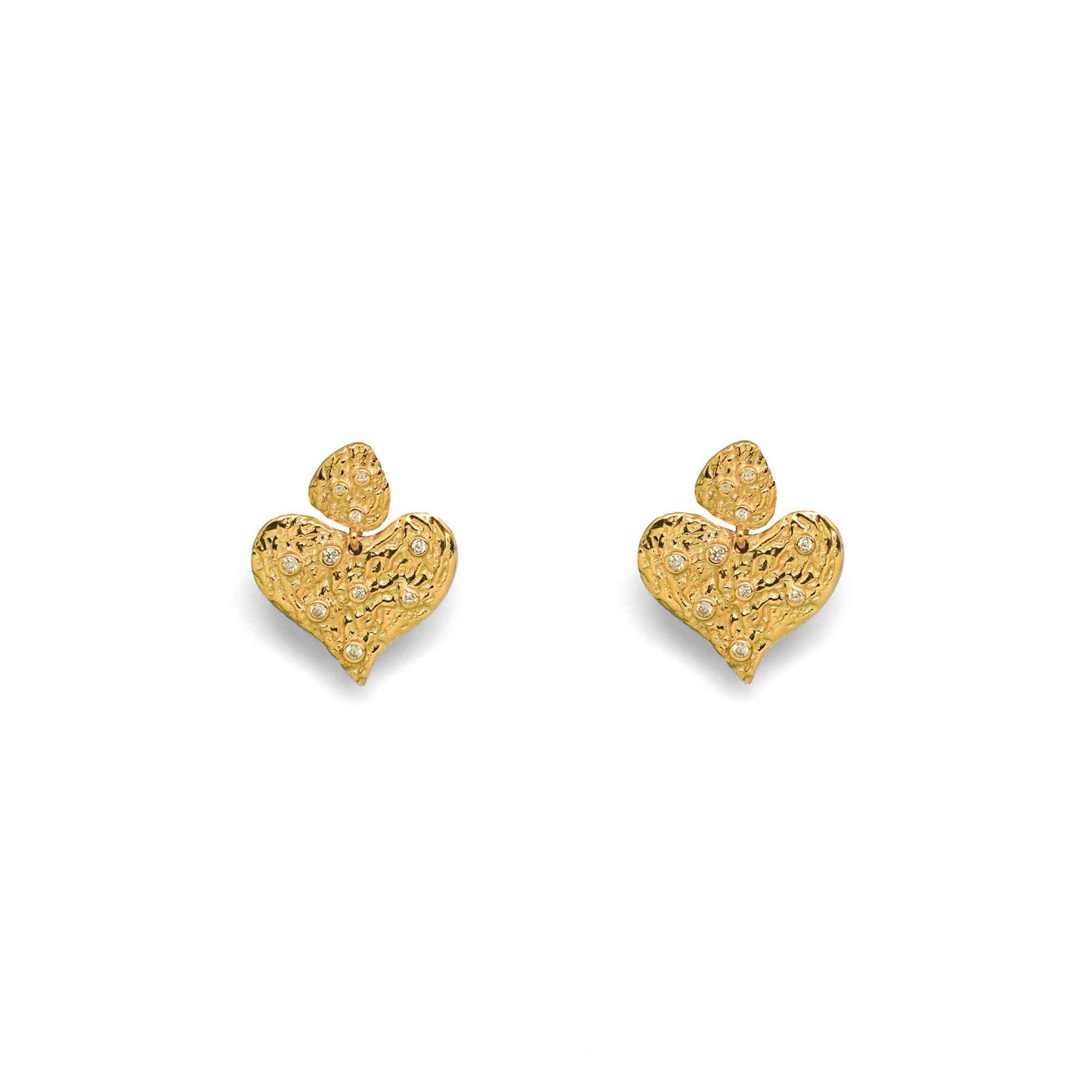 Sweet Girl Heart 925 Sterling Silver Stud Earrings