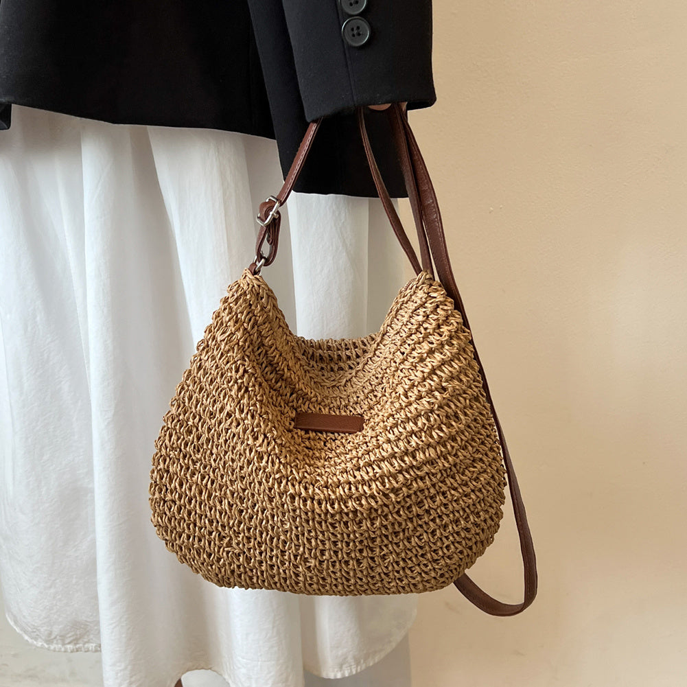 Crossbody Straw Bag