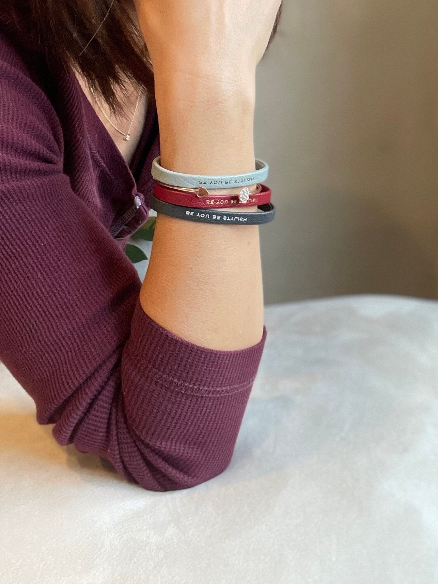Leather bracelet