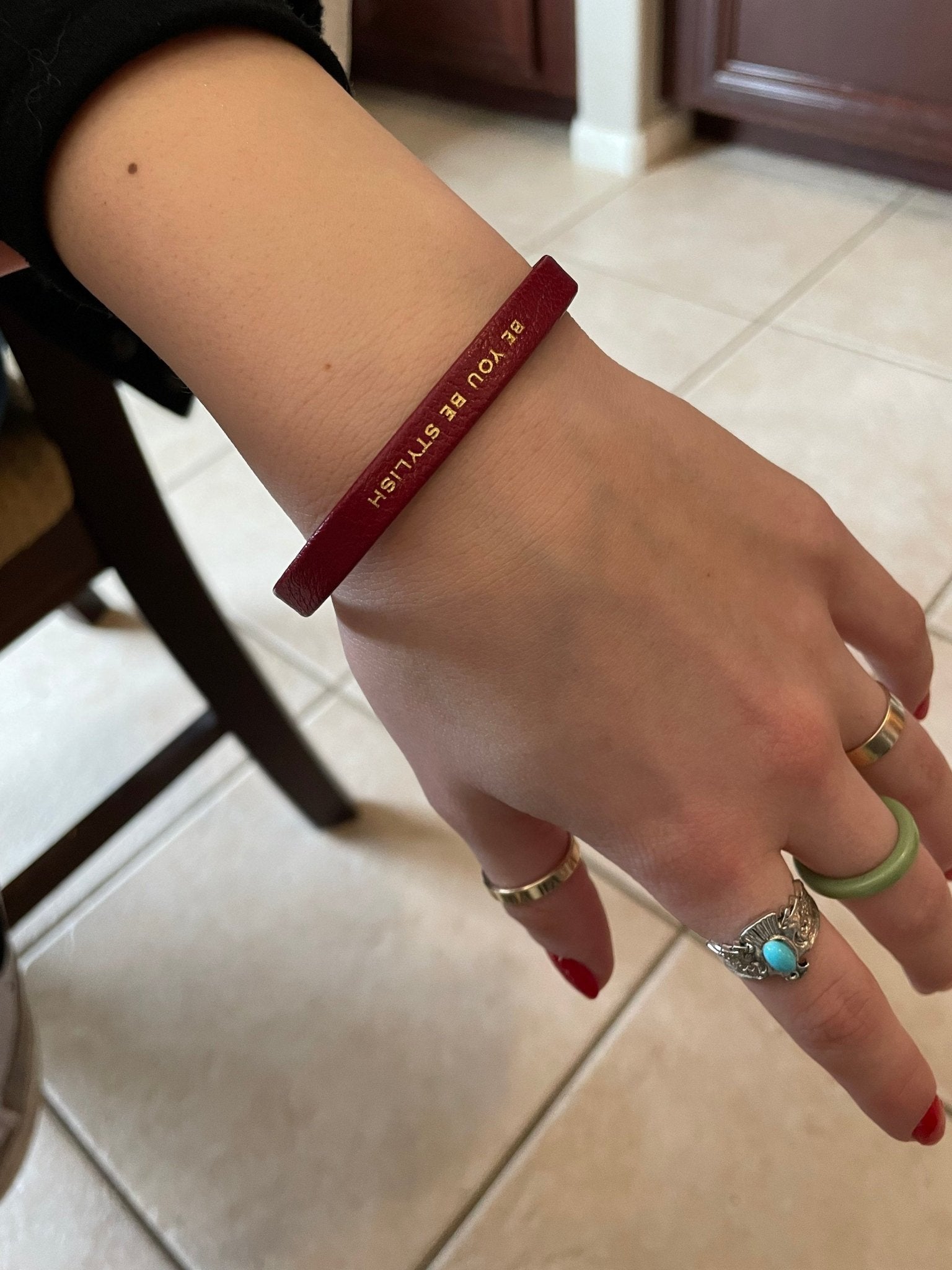 Leather bracelet
