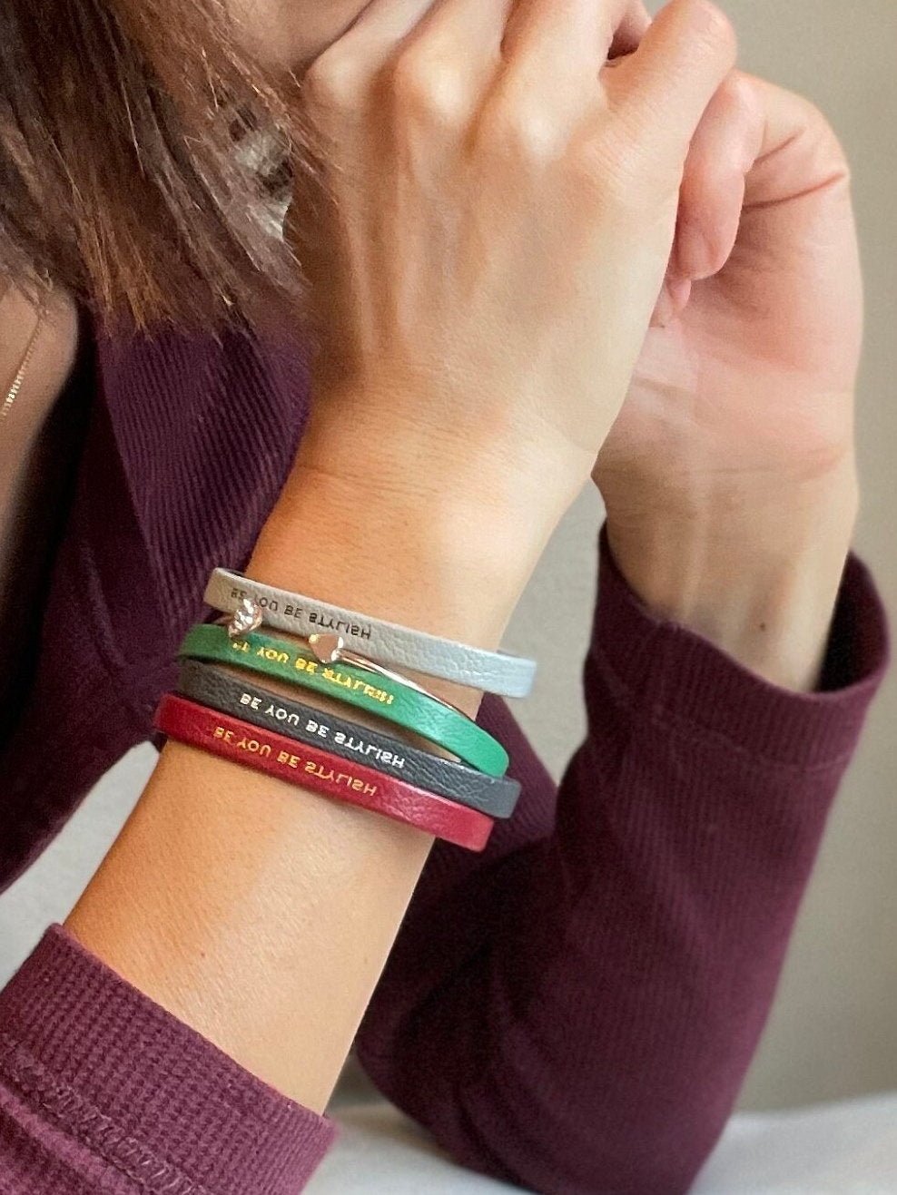 Leather bracelet