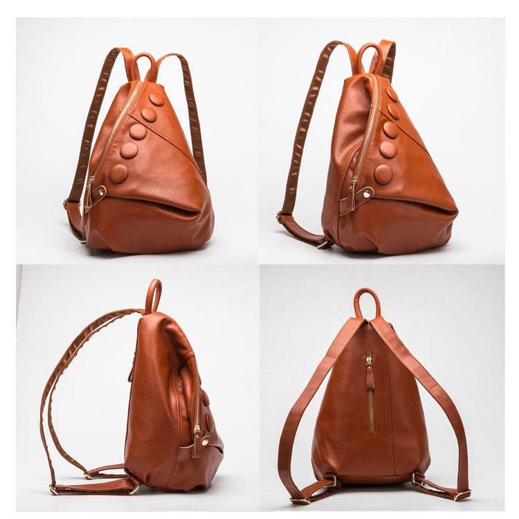 
                      
                        Litchi Textured Leather Backpack
                      
                    