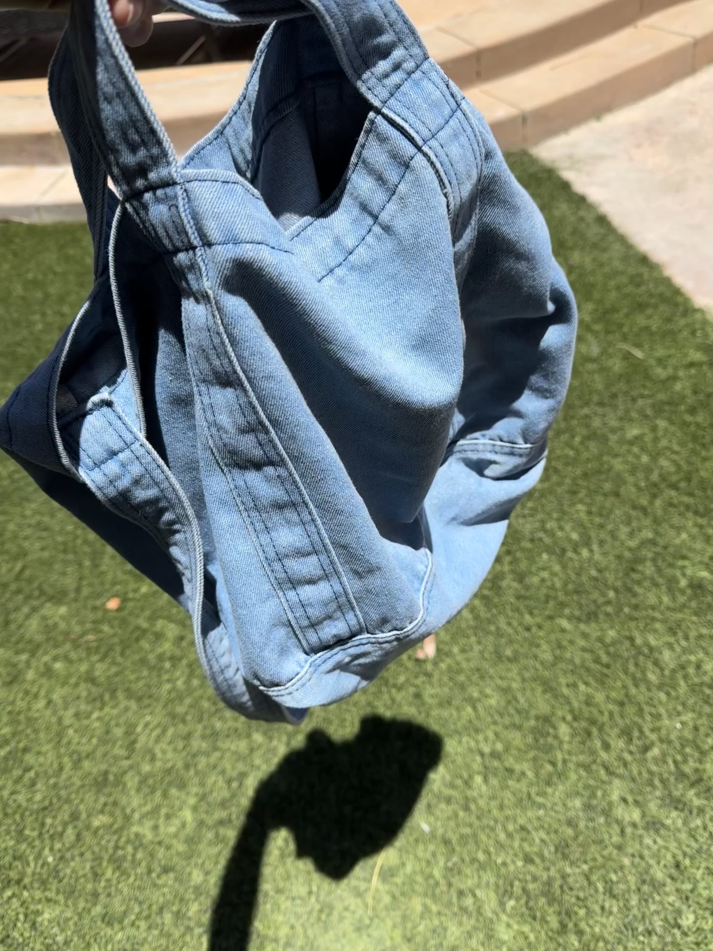 denim tote bag