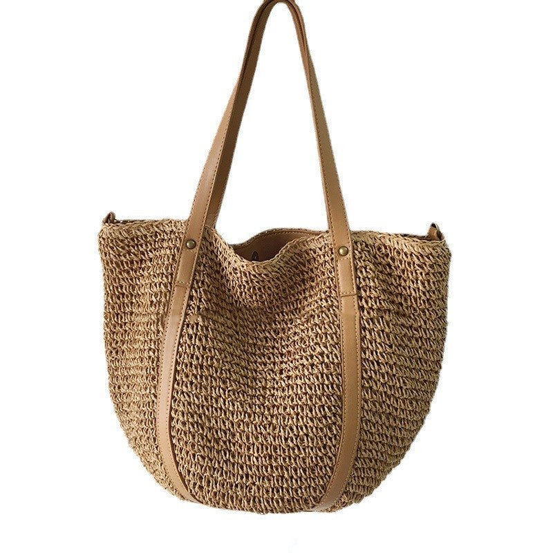 
                      
                        Retro Woven Straw Tote Bag
                      
                    