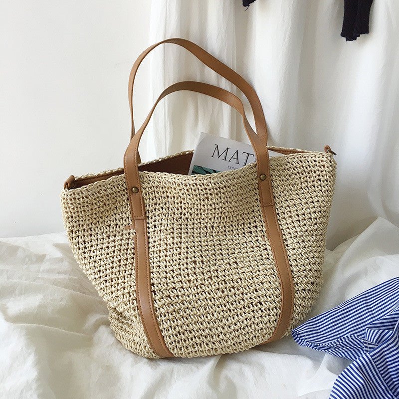 
                      
                        Retro Woven Straw Tote Bag
                      
                    