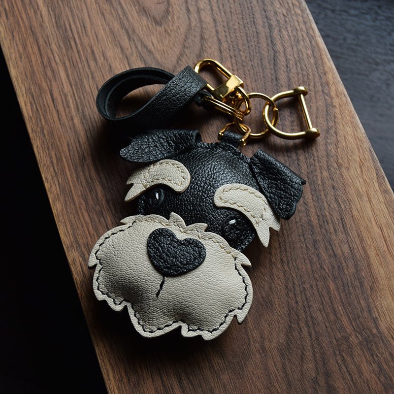 
                      
                        Schnauzer Sheepskin Leather Bag Charm
                      
                    