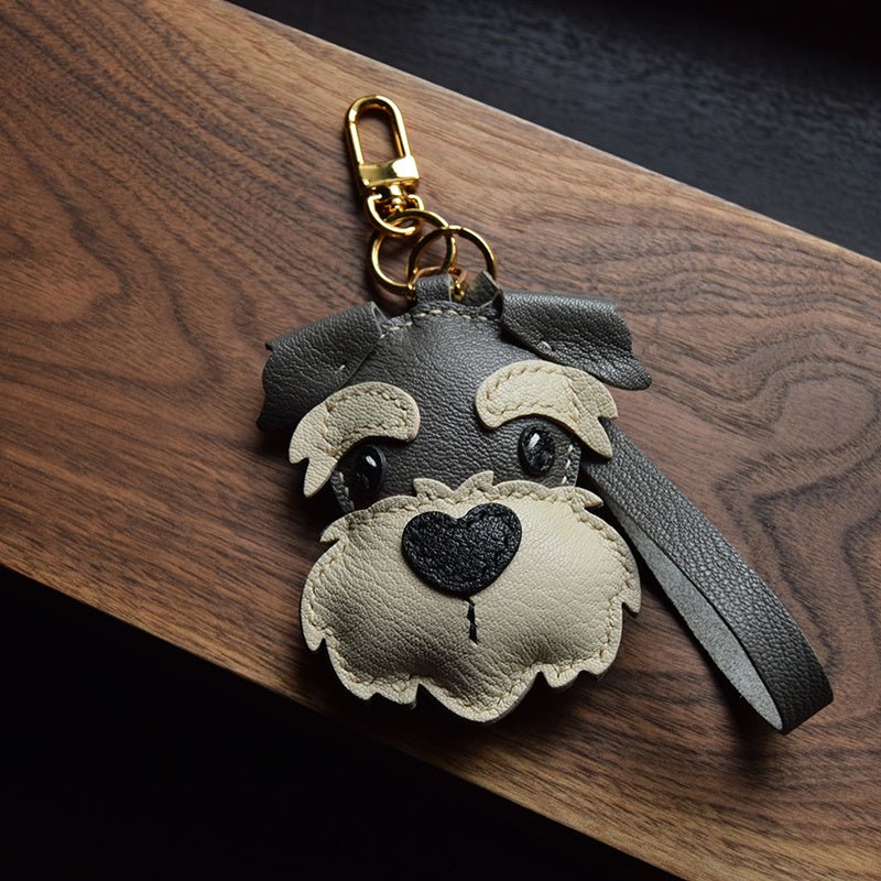 
                      
                        Schnauzer Sheepskin Leather Bag Charm
                      
                    