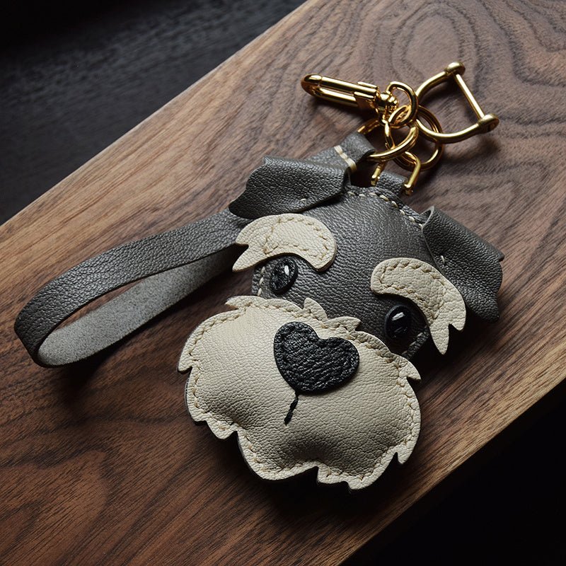 
                      
                        Schnauzer Sheepskin Leather Bag Charm
                      
                    