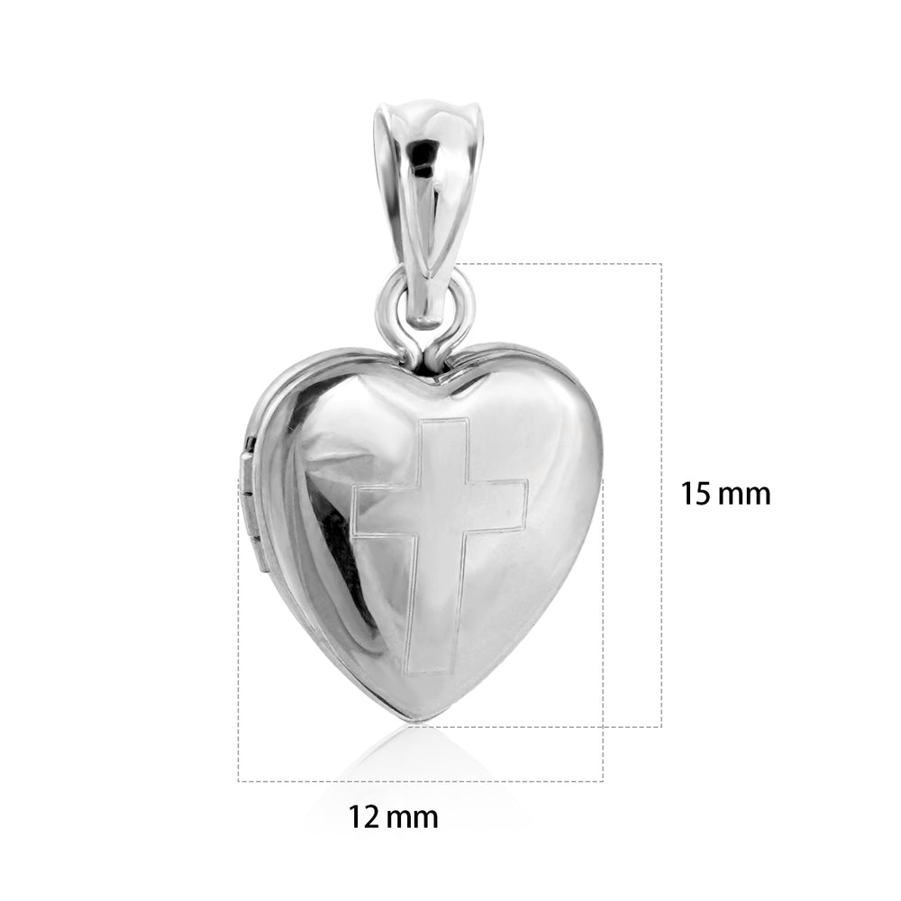 heart locket necklace silver