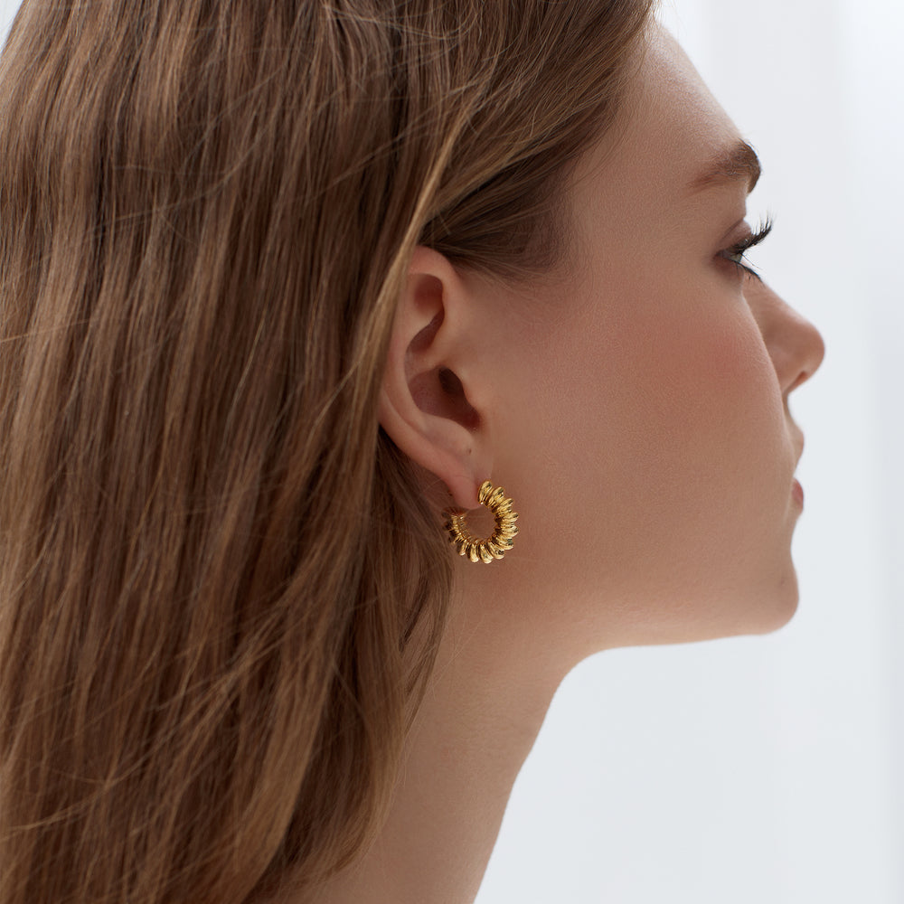 gold hoop earrings for women