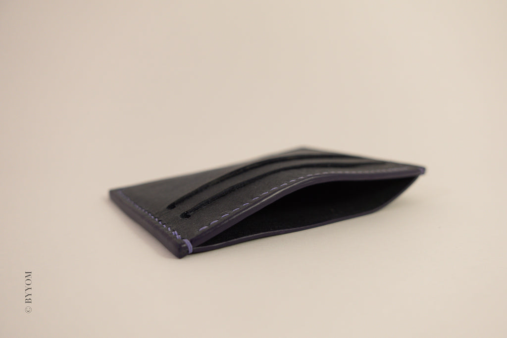 Slim card wallet back pocket view